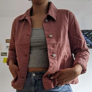 Topshop Dusty Rose Shacket